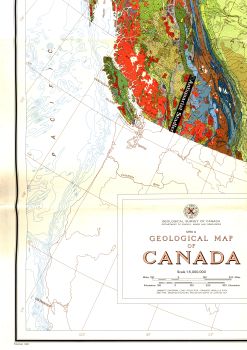Geological Map of Canada. "A" Series Map 1250 A. Geological Survey of Canada Department of energy...
