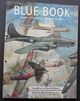 Imagen del vendedor de BLUE BOOK (Bedsheet Size Pulp Magazine). June 1943; -- Volume 77 #2 Floating Down the O-hi-O by Philip Ketchum a la venta por Comic World