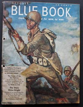 Seller image for BLUE BOOK (Bedsheet Size Pulp Magazine). October 1943 ; -- Volume 77 #6 Sahara Stratagem by Georges Surdez; WWII Soldiers on Covers. for sale by Comic World