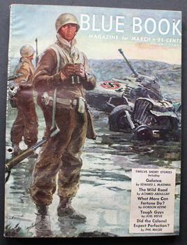 Seller image for BLUE BOOK (Bedsheet Size Pulp Magazine). March 1945; -- Volume 80 #5 No Cheers, No Glory by W. N. Morey; Nazi & WWII Soldier Cover for sale by Comic World