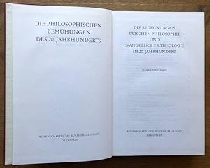 Bild des Verkufers fr Die Begegnungen zwischen Philosophie und evangelischer Theologie im 20. Jahrhundert. zum Verkauf von Antiquariat Lohmann