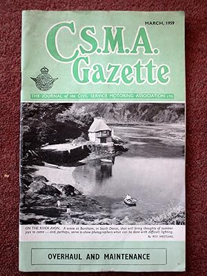 C.S.M.A. Gazette, March 1959, The Journal of the Civil Service Motoring Association. CSMA.