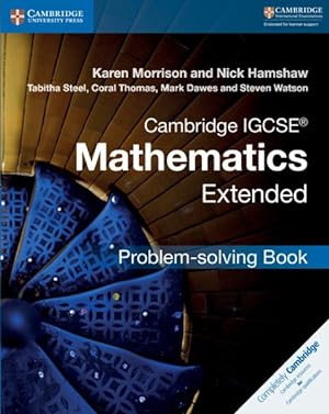 Bild des Verkufers fr Cambridge Igcse Mathematics Extended Problem Solving Book zum Verkauf von GreatBookPrices