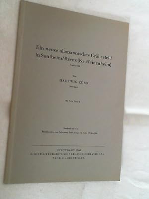 Ein neues alamannisches Gräberfeld in Sontheim/Brenz. Mit Abb auf 4 Tafeln. Sonderabdruck aus: Fu...