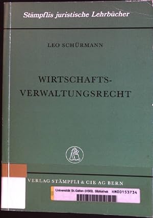 Imagen del vendedor de Wirtschaftsverwaltungsrecht. Stmpflis Juristische Lehrbcher. a la venta por books4less (Versandantiquariat Petra Gros GmbH & Co. KG)