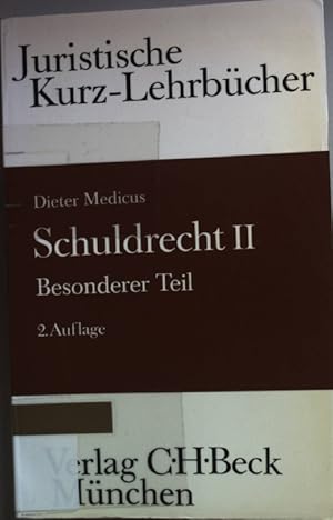Bild des Verkufers fr Schuldrecht II: Besonderer Teil: ein Studienbuch. zum Verkauf von books4less (Versandantiquariat Petra Gros GmbH & Co. KG)