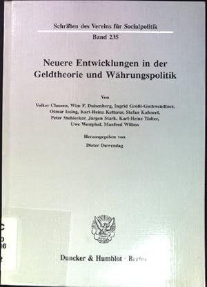 Bild des Verkufers fr Neuere Entwicklungen in der Geldtheorie und Whrungspolitik. Schriften des Vereins fr Socialpolitik ; N.F., Bd. 235 zum Verkauf von books4less (Versandantiquariat Petra Gros GmbH & Co. KG)