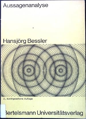 Seller image for Aussagenanalyse: Die Messung von Einstellungen im Text der Aussagen von Massenmedien. Gesellschaft und Kommunikation ; Bd. 4 for sale by books4less (Versandantiquariat Petra Gros GmbH & Co. KG)