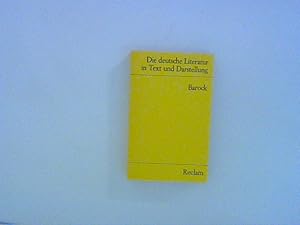Seller image for Barock. Die deutsche Literatur for sale by ANTIQUARIAT FRDEBUCH Inh.Michael Simon