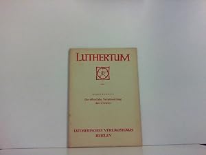 Imagen del vendedor de Luthertum. Heft 7.- 1952. Die ffentliche Verantwortung des Christen. a la venta por Zellibooks. Zentrallager Delbrck