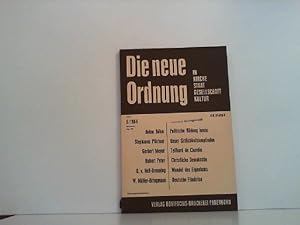 Seller image for DIE NEUE ORDNUNG in Kirche, Staat, Gesellschaft, Kultur. 18. Jahrg., Heft 5., Oktober 1964. for sale by Zellibooks. Zentrallager Delbrck