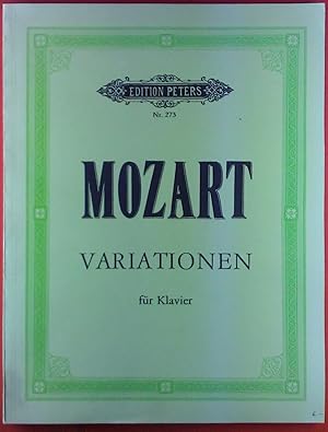 Seller image for Mozart, Variationen fr Klavier, Edition Peters Nr. 273 for sale by biblion2