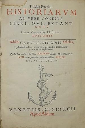 T. Livij Patavini Historiarum ab urbe condita libri, qui extant, XXXV.