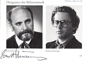 Dirigent (1920-1999). Eigenh. U. (voller Namenszug) unter seinem Foto.