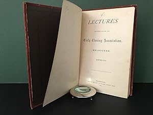 Image du vendeur pour Lectures Delivered Before the Early Closing Association, Melbourne, 1869-70 (With 8 Separate Lectures, Each with Their Own Title Page, Bound Together) mis en vente par Bookwood