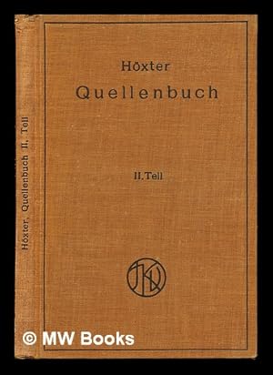 Image du vendeur pour Quellenbuch zur jdischen Geschichte und Literatur : 2. Teil : Spanien mis en vente par MW Books