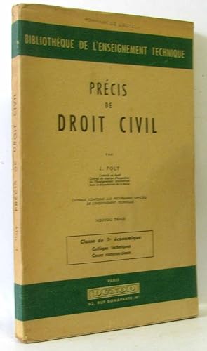 Précis de droit civil - classe de 3e économique