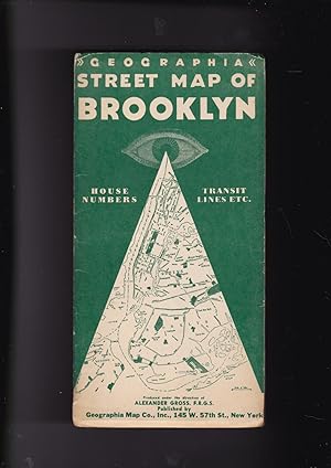 Imagen del vendedor de Geographia Street Map of Brooklyn house numbers, transit lines, playgrounds, wading pools, etc. a la venta por Meir Turner