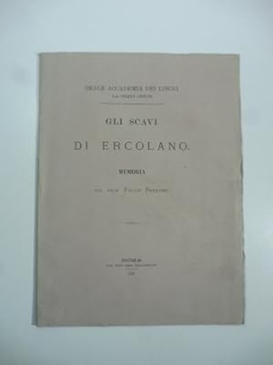 Bild des Verkufers fr Gli scavi di Ercolano. Memoria zum Verkauf von Coenobium Libreria antiquaria