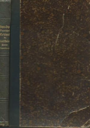 Bild des Verkufers fr Deutsches Lesebuch fr Realschulen und verwandte Lehranstalten in Anschlu an die preuischen Lehrplne von 1891. Oberstufe: Gedichtsammlung fr die Klassen III bis I. zum Verkauf von Antiquariat Carl Wegner