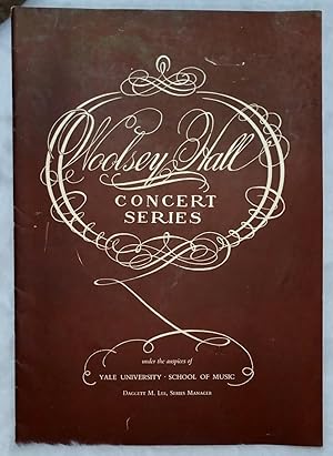 Jussi Bjoerling, Swedish Tenor, Metropolitan Opera Association (Woolsey Hall Concert Series, Seas...