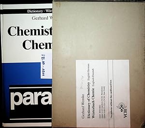 Dictionary of chemistry : English/German = Wörterbuch Chemie