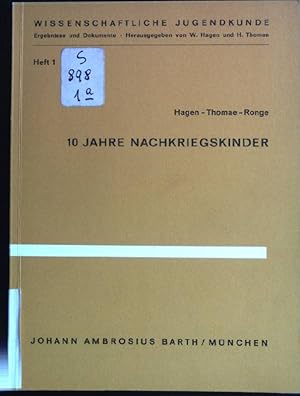 Seller image for 10 Jahre Nachkriegskinder. Wissenschaftliche Jugendkunde, Heft 1. for sale by books4less (Versandantiquariat Petra Gros GmbH & Co. KG)