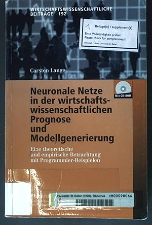 Seller image for Neuronale Netze in der wirtschaftswissenschaftlichen Prognose und Modellgenerierung (Wirtschaftswissenschaftliche Beitrge, Band 192) Wirtschaftswissenschaftliche Beitrge, Band 192 for sale by books4less (Versandantiquariat Petra Gros GmbH & Co. KG)