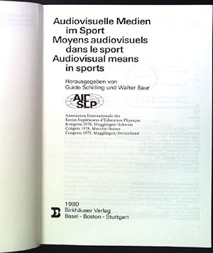 Seller image for Audiovisuelle Medien im Sport. Moyens audiovisuels dans le sport. Audiovisual means in sports. Schriftenreihe der Eidgenssischen Turn- und Sportschule Magglingen, 27. for sale by books4less (Versandantiquariat Petra Gros GmbH & Co. KG)