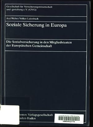 Seller image for Soziale Sicherung in Europa : die Sozialversicherung in den Mitgliedstaaten der Europischen Gemeinschaft. for sale by books4less (Versandantiquariat Petra Gros GmbH & Co. KG)