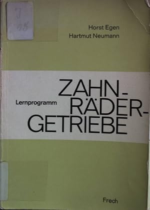 Imagen del vendedor de Lernprogramm: Zahnrdergetriebe. a la venta por books4less (Versandantiquariat Petra Gros GmbH & Co. KG)