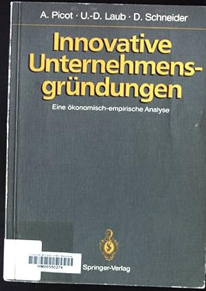 Image du vendeur pour Innovative Unternehmensgrndungen : eine konomisch-empirische Analyse. mis en vente par books4less (Versandantiquariat Petra Gros GmbH & Co. KG)