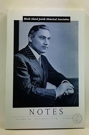 Seller image for Rhode Island Jewish Historical Notes, Volume 14, Number 2 (November 2004) for sale by Cat's Cradle Books