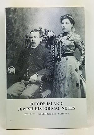 Bild des Verkufers fr Rhode Island Jewish Historical Notes, Volume 11, Number 1 (November 1991) zum Verkauf von Cat's Cradle Books