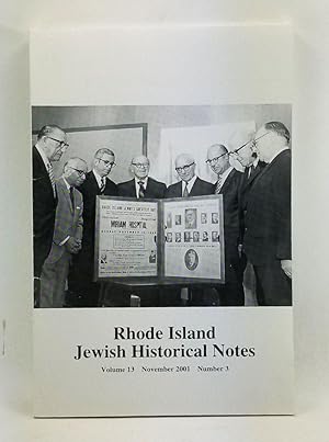 Seller image for Rhode Island Jewish Historical Notes, Volume 13, Number 3 (November 2001) for sale by Cat's Cradle Books