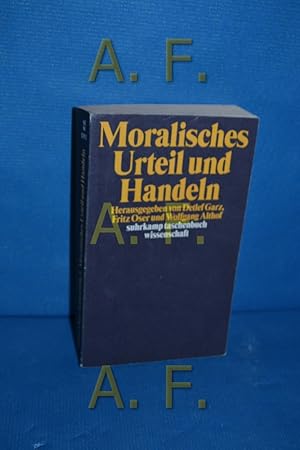 Seller image for Moralisches Urteil und Handeln Suhrkamp-Taschenbuch Wissenschaft , 1393, Beitrge zur Soziogenese der Handlungsfhigkeit for sale by Antiquarische Fundgrube e.U.