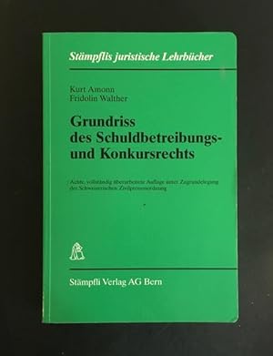 Bild des Verkufers fr Grundriss des Schuldbetreibungs- und Konkursrechts. zum Verkauf von Antiquariat Im Seefeld / Ernst Jetzer