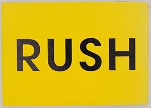 Imagen del vendedor de Rush a la venta por Jeff Hirsch Books, ABAA
