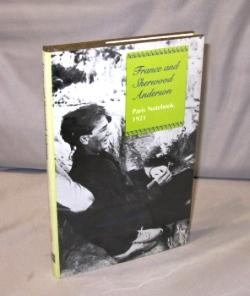 Seller image for France and Sherwood Anderson: Paris Notebook, 1921. for sale by Gregor Rare Books