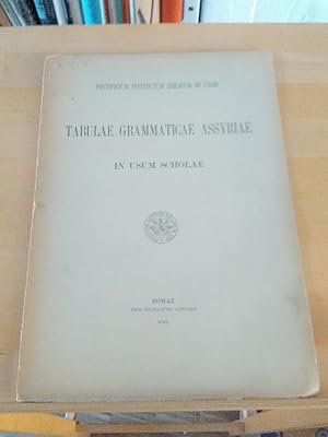 Bild des Verkufers fr Tabulae Grammaticae Assyriae in usum scholae. zum Verkauf von Antiquariat Thomas Nonnenmacher