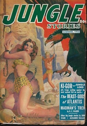 Image du vendeur pour JUNGLE Stories: Summer (May-July) 1950 ("The Beast-Gods of Atlantis") mis en vente par Books from the Crypt