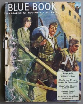 Image du vendeur pour BLUE BOOK (Bedsheet Size Pulp Magazine). November 1945; -- Volume 82 #1 Army Mule by Fairfax Downey mis en vente par Comic World