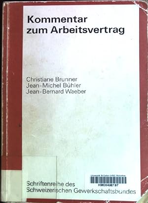 Immagine del venditore per Kommentar zum Arbeitsvertrag (des schweizerischen Obligationenrechts). venduto da books4less (Versandantiquariat Petra Gros GmbH & Co. KG)