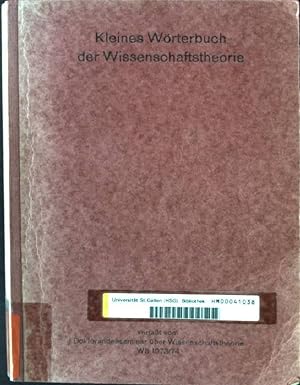 Image du vendeur pour Kleines Wrterbuch der Wissenschaftstheorie mis en vente par books4less (Versandantiquariat Petra Gros GmbH & Co. KG)