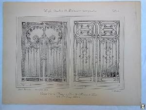 Imagen del vendedor de Antiguo Lmina - Old Plate : PORTE D'ENTRE, AVENUE ET RUE DE MESSINE,  PARIS. a la venta por LIBRERA MAESTRO GOZALBO