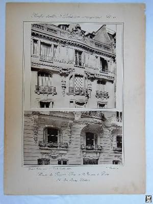 Imagen del vendedor de Antiguo Lmina - Old Plate : MAISON DE RAPPORT, RUE DE MESSINE,  PARIS. a la venta por LIBRERA MAESTRO GOZALBO