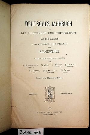 Deutsches Jahrbuch über die Leistungen und Fortschritte auf den Gebieten der Theorie und Praxis d...