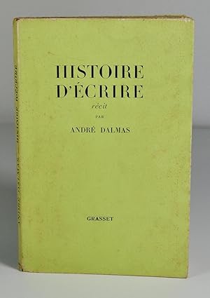 Seller image for Histoire d'crire for sale by Librairie L'Autre sommeil