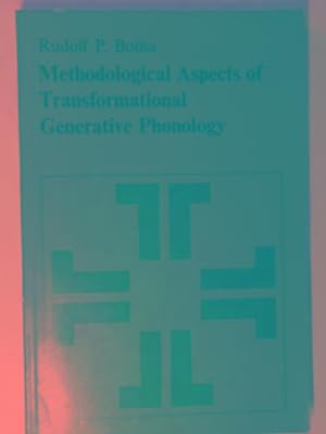 Image du vendeur pour Methodological aspects of transformational generative phonology mis en vente par Cotswold Internet Books