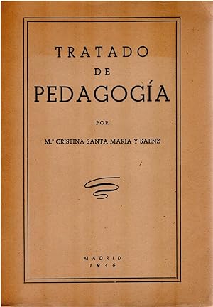 Seller image for Tratado de pedagoga for sale by Librera Dilogo